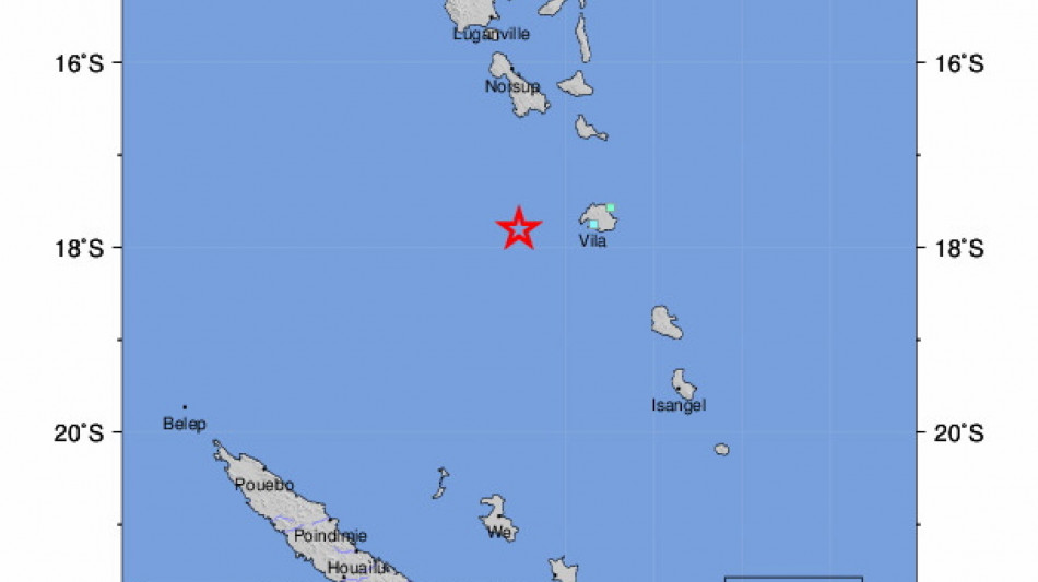 Terremoto di magnitudo 6.3 vicino all'arcipelago di Vanuatu