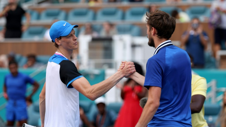 Masters 1000 de Miami: Sinner écrase Medvedev 6-1, 6-2 et fonce en finale