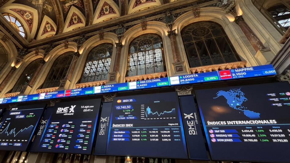 Borsa: l'Europa conclude positiva, Madrid +1,4%